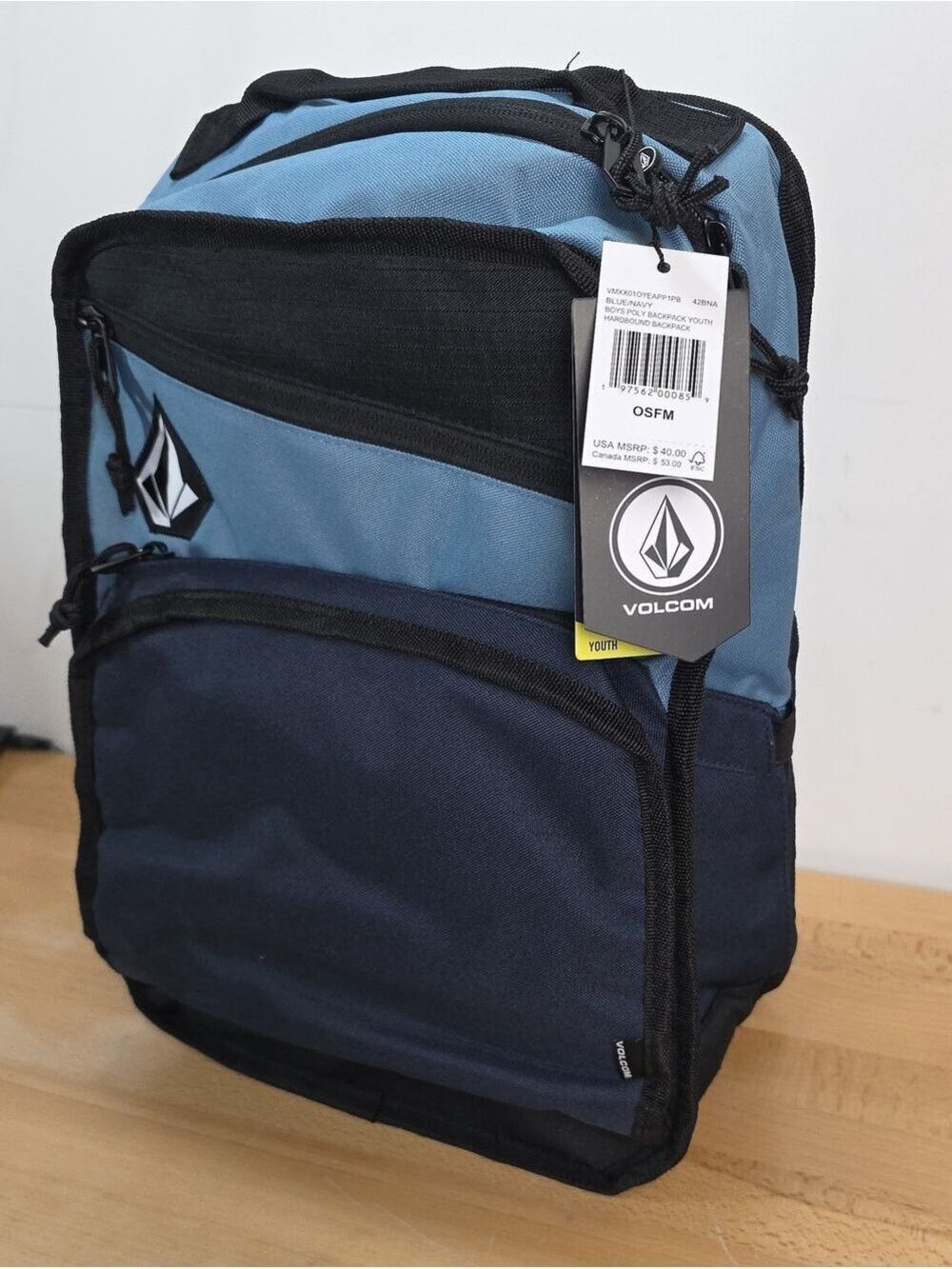 Volcom Youth Two-Tone Blue Backpack